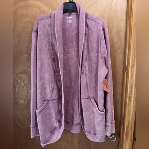 Reel Legends Women's Mauve Cardigan Sweater